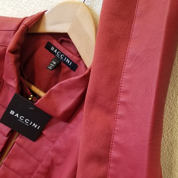 Baccini Red Petite Jacket Medium - Picture 5 of 8